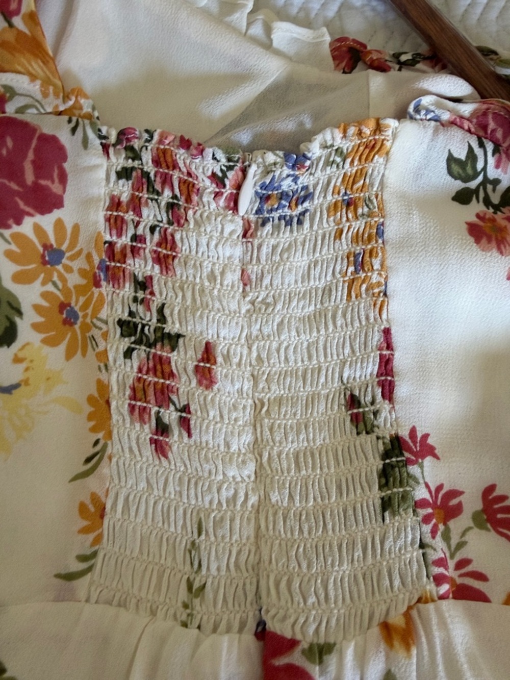 Reformation White Sundress Floral Tie-Shoulder Mini Dress - Picture 9 of 9